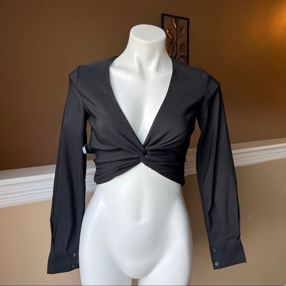 ZARA LINEN BLEND KNOTTED TOP | 3067/485 |